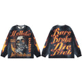 Hellstar Long Sleeve Graphic Sweatshirt – Fall/Winter Unisex American Streetwear