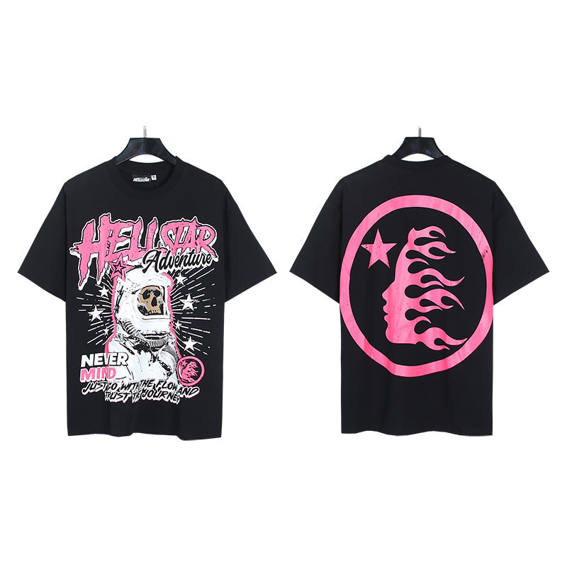 HELLSTAR Washed Vintage Graphic Tee — Unisex Oversized Streetwear