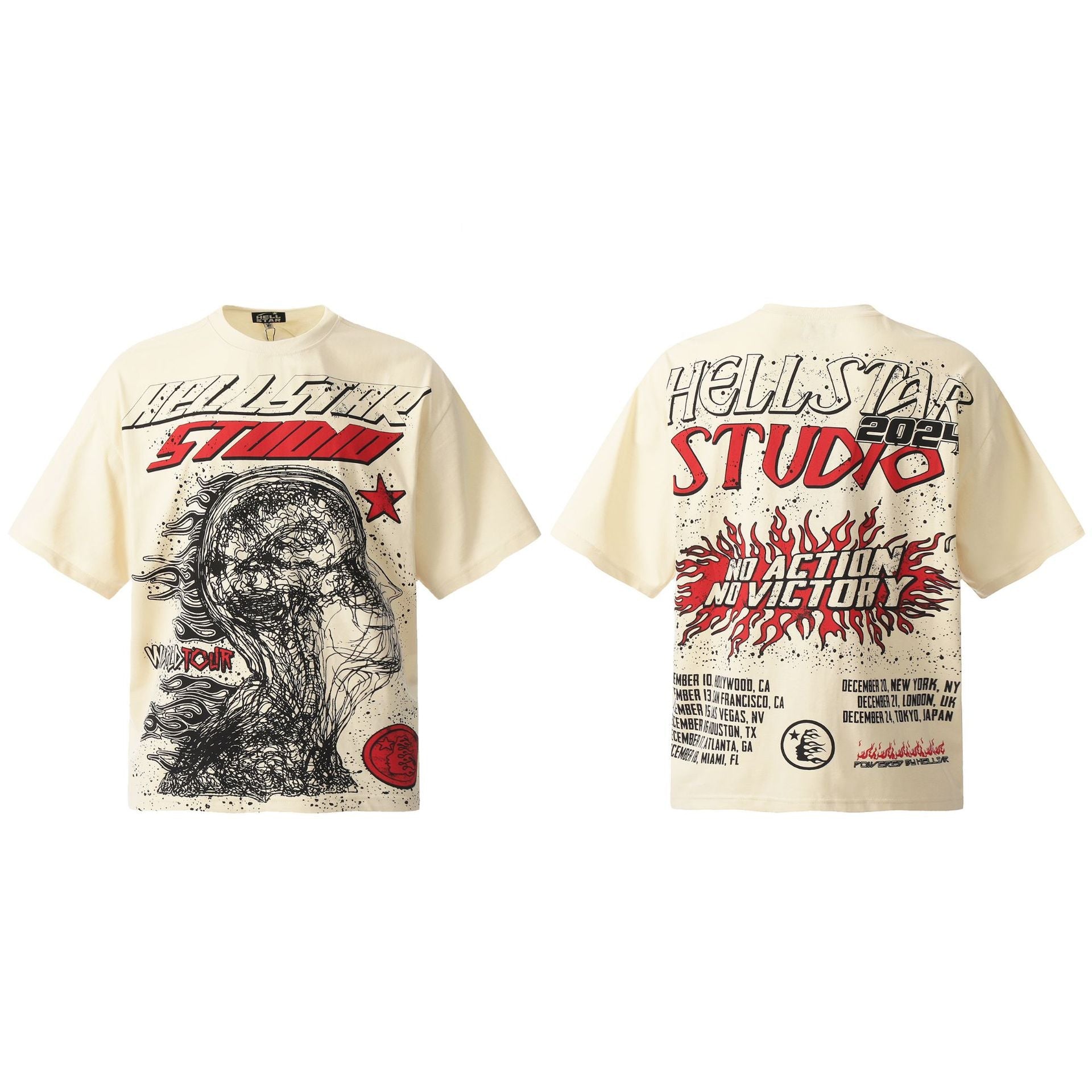 Vintage Washed Distressed Graphic Tee – Oversized Unisex Short Sleeve T-Shirt