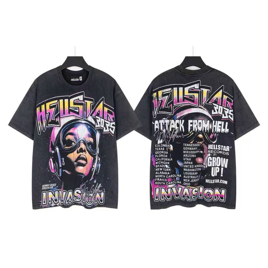 Hellstar Washed Oversized Short Sleeve Tee