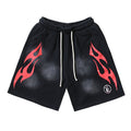Hellstar NFC Washed Distressed Relaxed Shorts