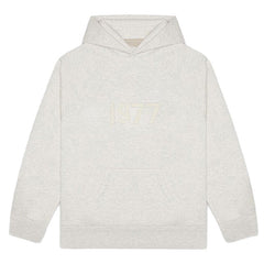 FOG Essentials 1977 Flocked Logo Fleece Pullover Hoodie – 2022SS Vintage American Streetwear
