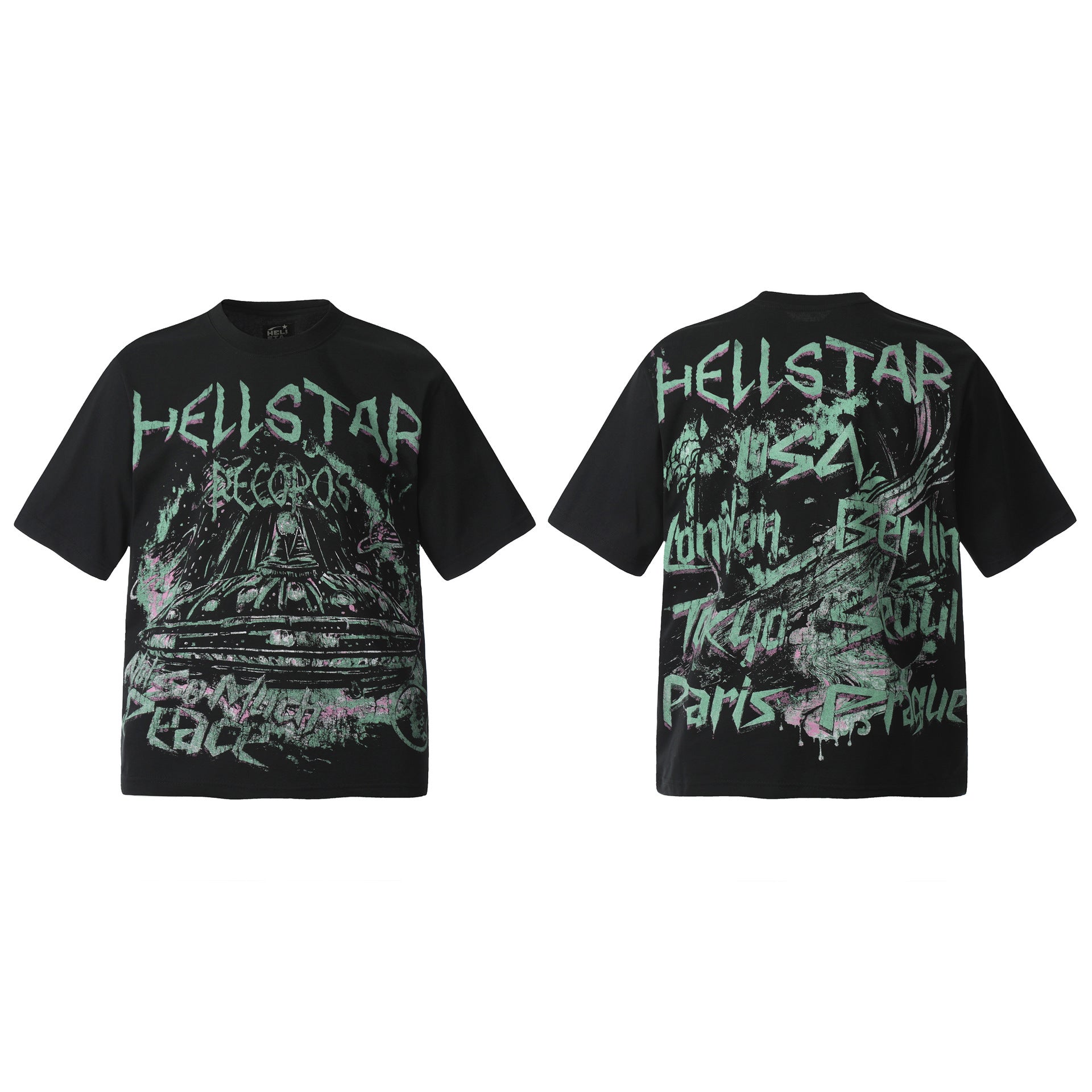 HELLSTAR Vintage Graphic Print Oversized Tee – Unisex Streetwear