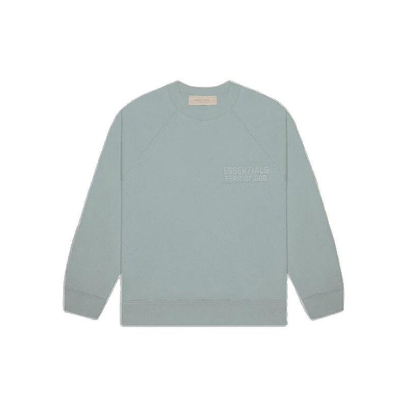FOG Essentials Silicone Print Fleece Crewneck Sweatshirt – 23SS American Streetwear