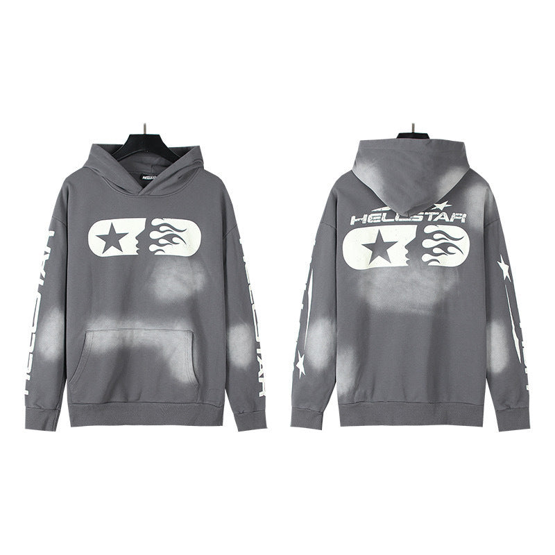 Hellstar Vintage Washed Oversized Hoodie & Sweatpants Set – Unisex American Streetwear