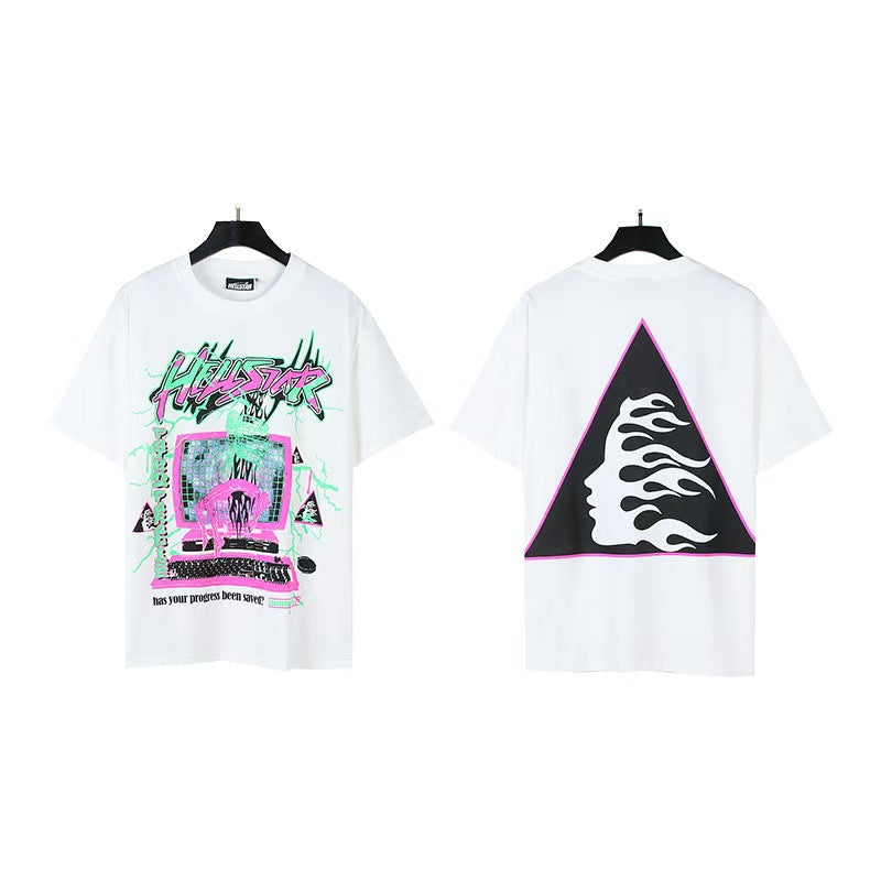 HELL Vintage Washed Graphic Tee – Oversized Unisex Short Sleeve T-Shirt