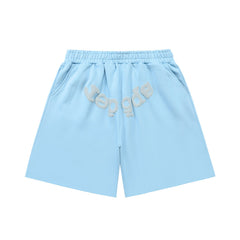 Sp5der 555555 Spider Web Bubble Letter Shorts