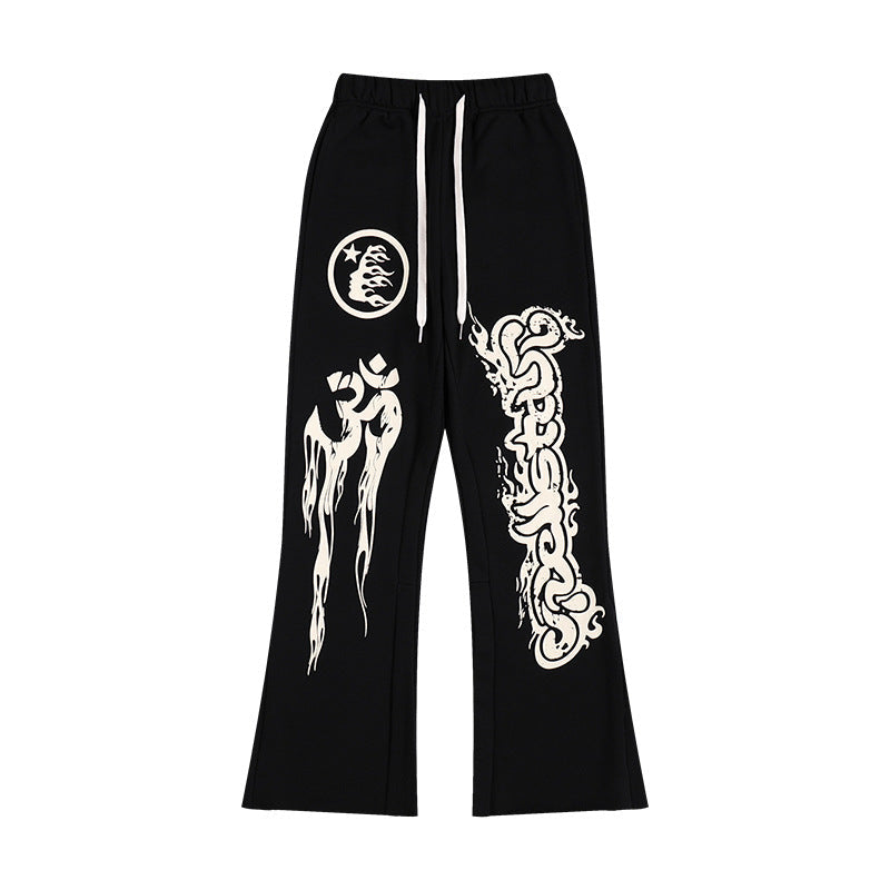HELLSTAR 25SS American Streetwear Heavyweight Terry Graphic Hoodie & Sweatpants Set — Vol. 3