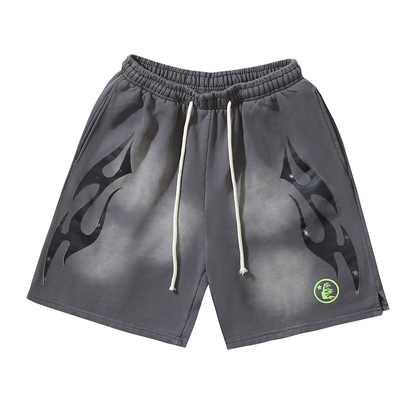 Hellstar Series Terry Fleece Drawstring Shorts – Unisex