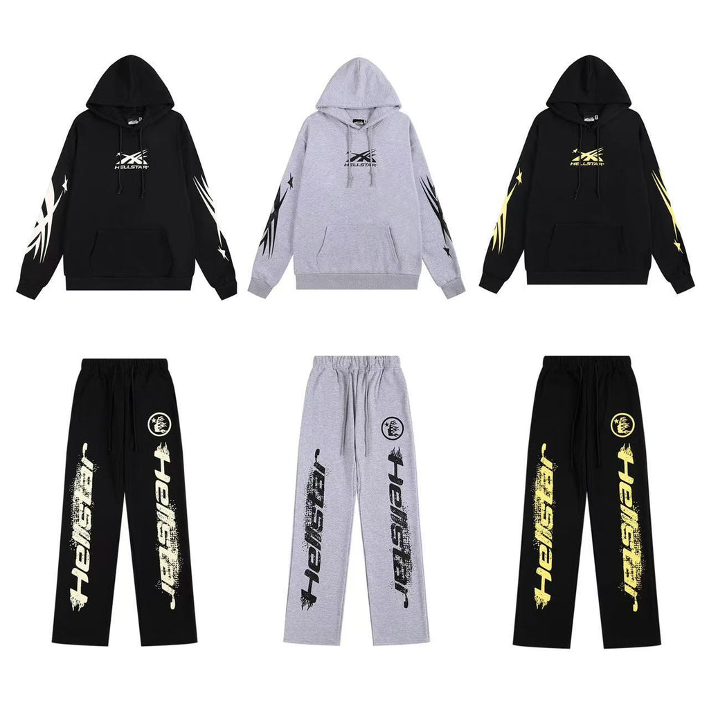 Hell Star Heavyweight Terry Hoodie Tracksuit Set – Unisex