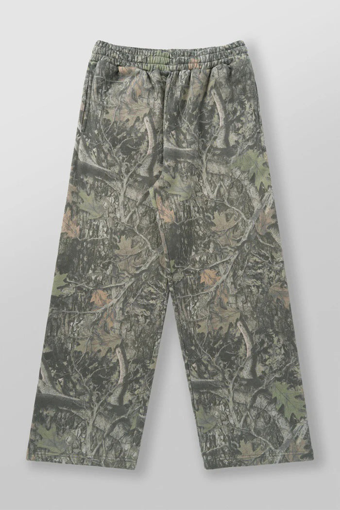Men's Camo Stretch Straight Leg Joggers – Breathable Athletic Pants