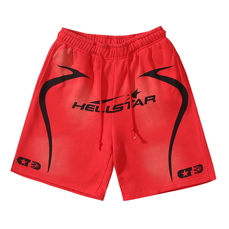 Hellstar Series Terry Fleece Drawstring Shorts – Unisex