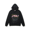 Sp5der 555555 Rhinestone Bubble Letter Spider Web Hoodie & Sweatpants