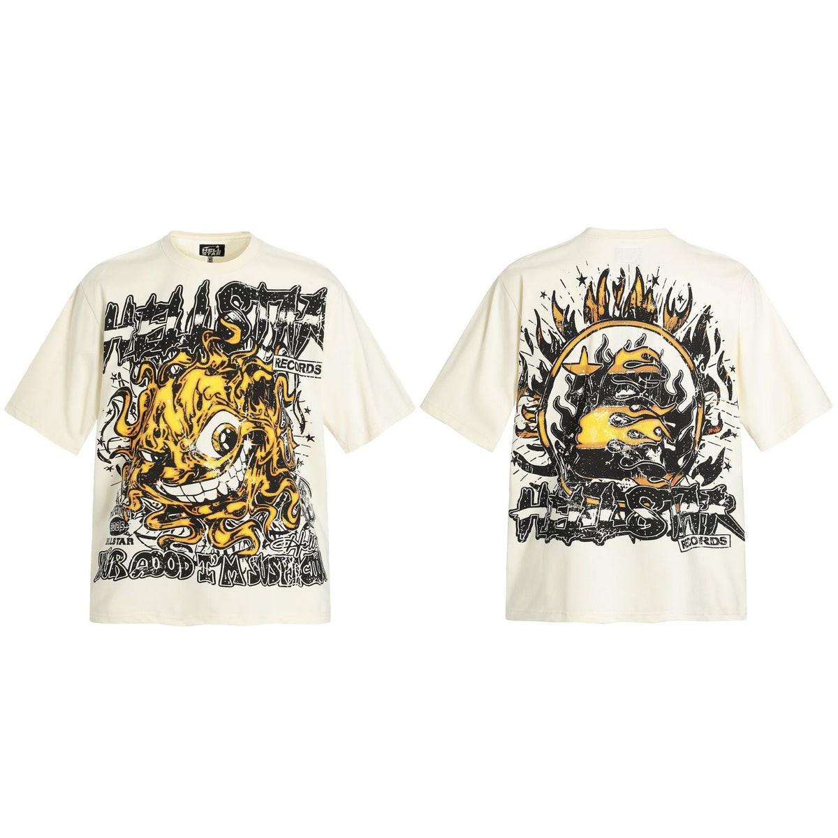 Vintage Washed Distressed Graphic Tee – Oversized Unisex Short Sleeve T-Shirt