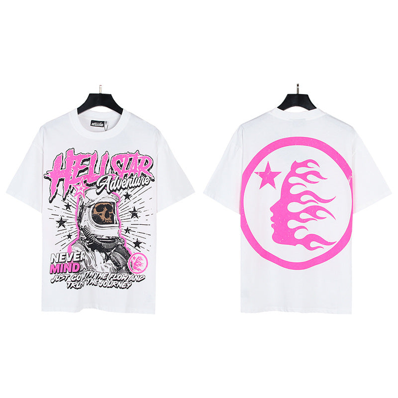 HELLSTAR Washed Vintage Graphic Tee — Unisex Oversized Streetwear