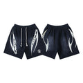 Hellstar Series Terry Fleece Drawstring Shorts – Unisex