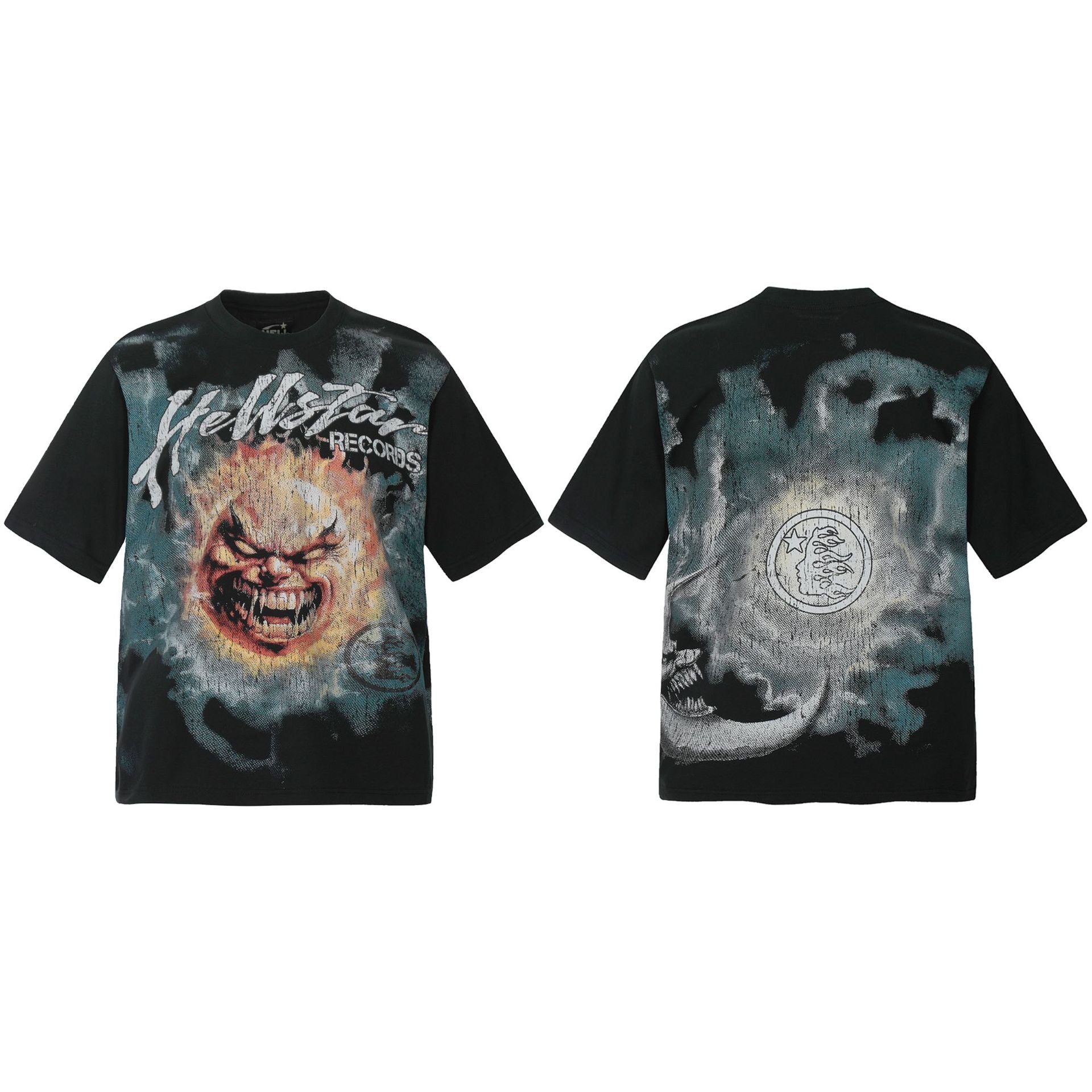 Vintage Washed Distressed Graphic Tee – Oversized Unisex Short Sleeve T-Shirt