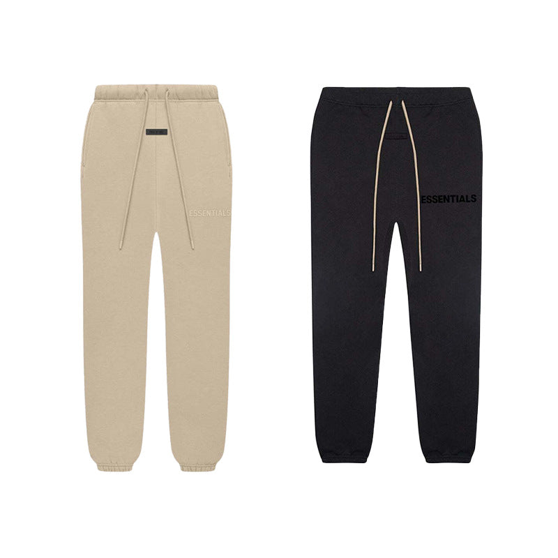 FOG Essentials Silicone Print Fleece Sweatpants – 2023SS American Streetwear