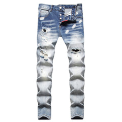 DSQ2 Jeans Distressed Slim-fit Stretch Jeans