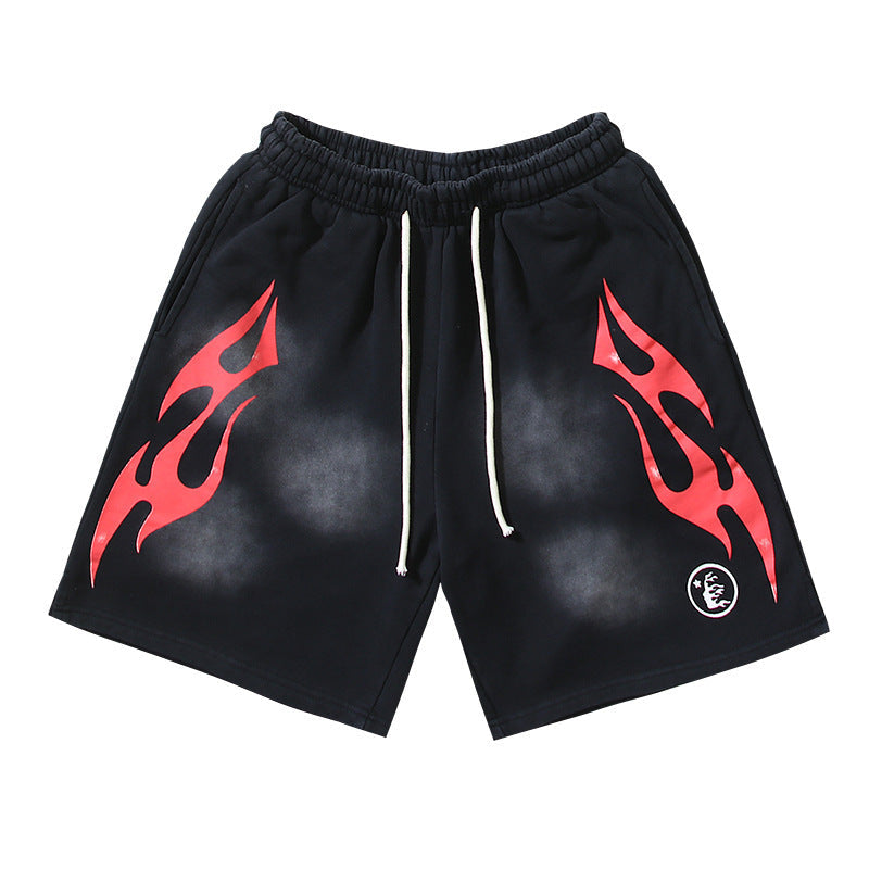 Hellstar Series Terry Fleece Drawstring Shorts – Unisex
