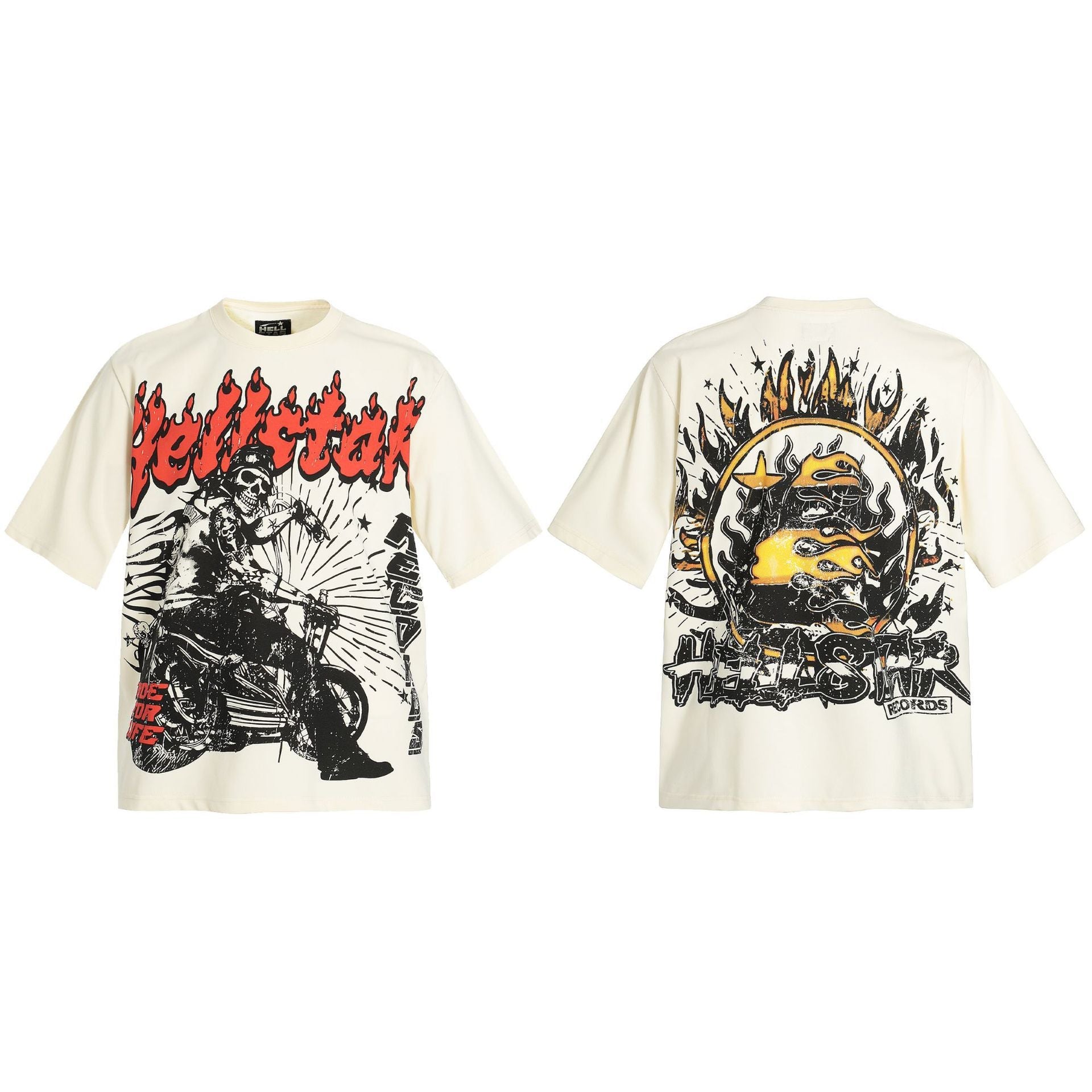 HELLSTAR Vintage Graphic Print Oversized Tee – Unisex Streetwear