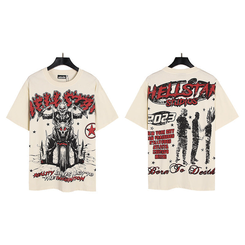 Hellstar Oversized Cotton Streetwear Tee – Unisex