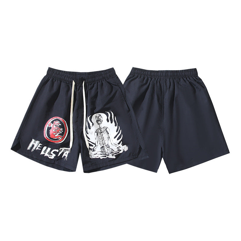 Hellstar Series Terry Fleece Drawstring Shorts – Unisex