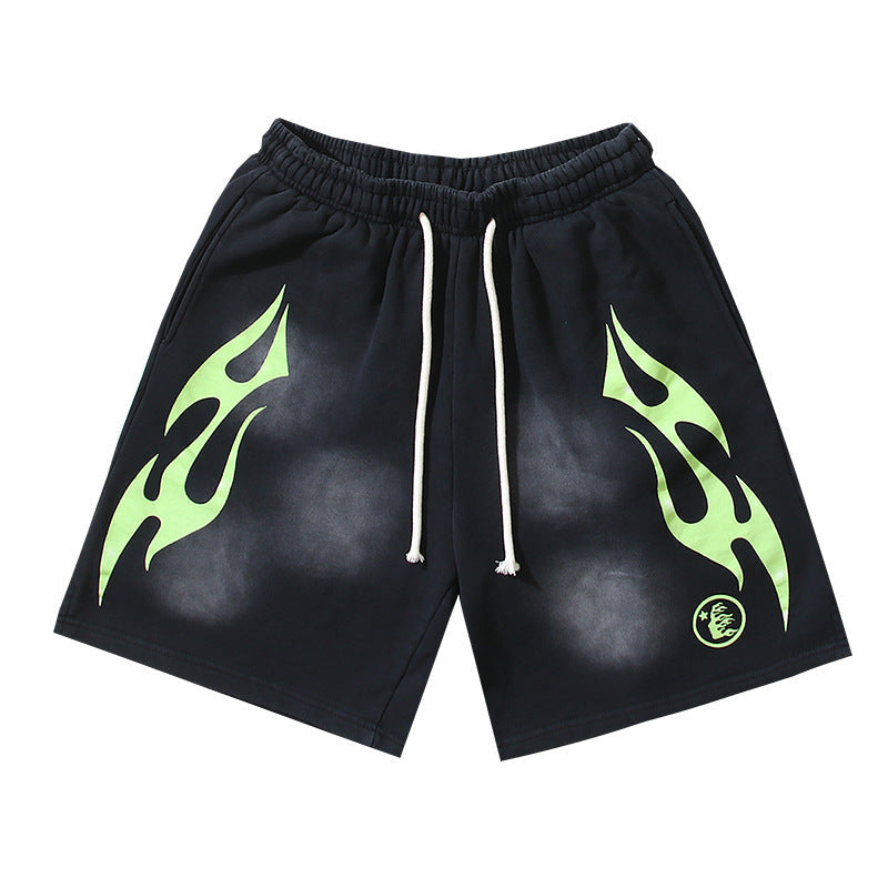 Hellstar Series Terry Fleece Drawstring Shorts – Unisex
