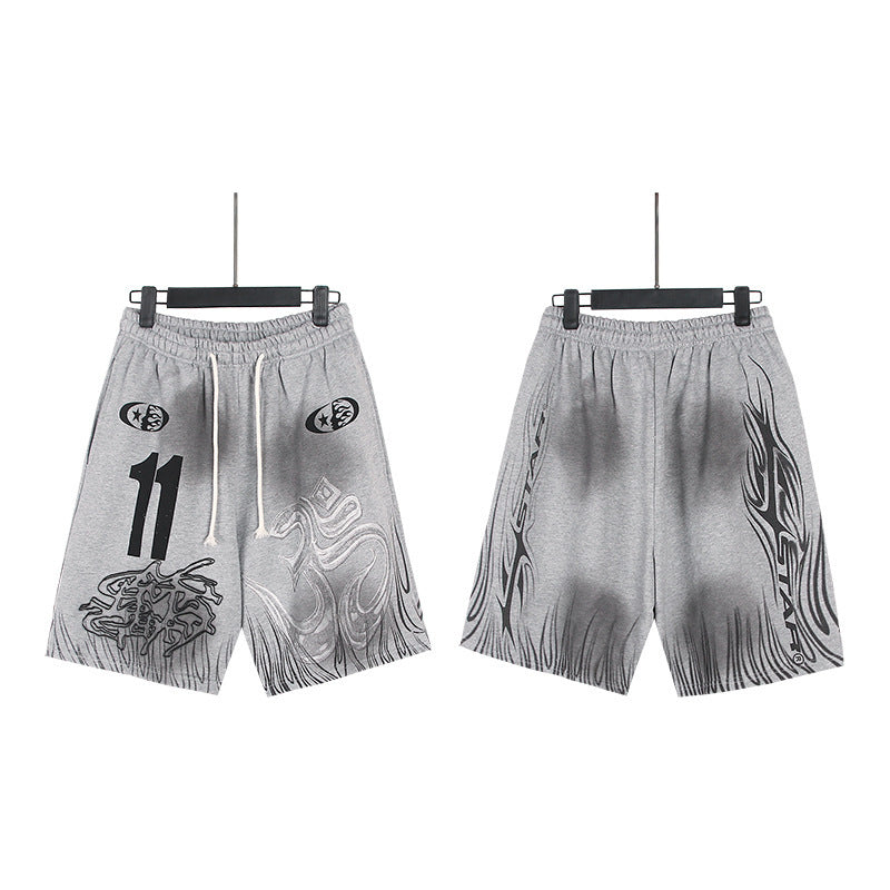 Hellstar Series Terry Fleece Drawstring Shorts – Unisex