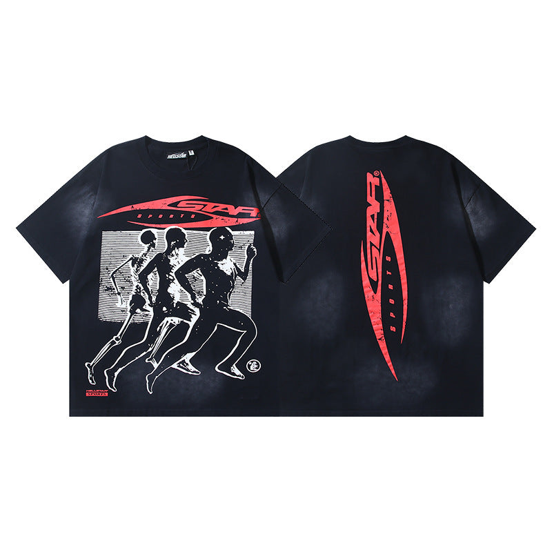Hellstar Washed Graphic Oversized Tee – Unisex