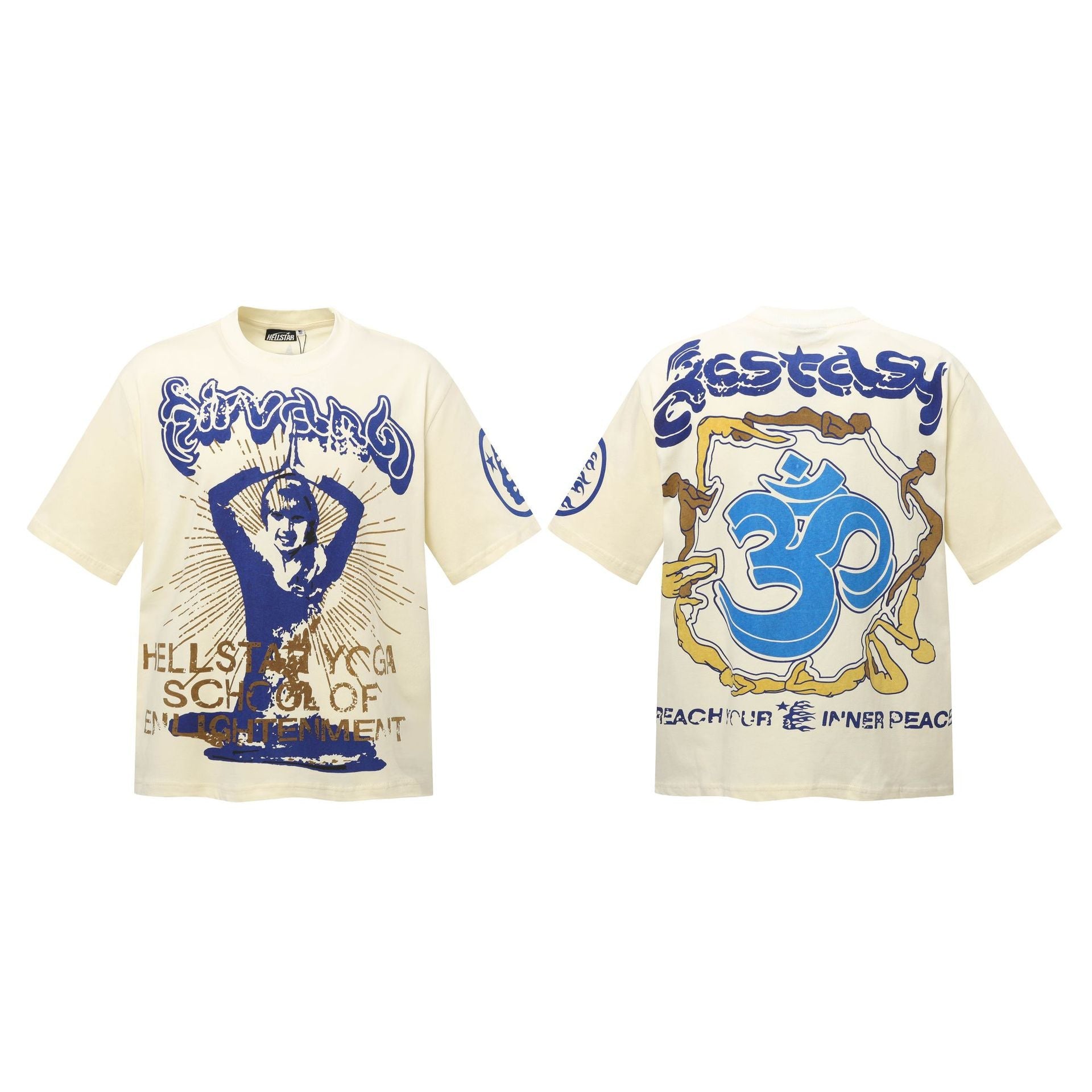 HELL Vintage Washed Graphic Tee – Oversized Unisex Short Sleeve T-Shirt