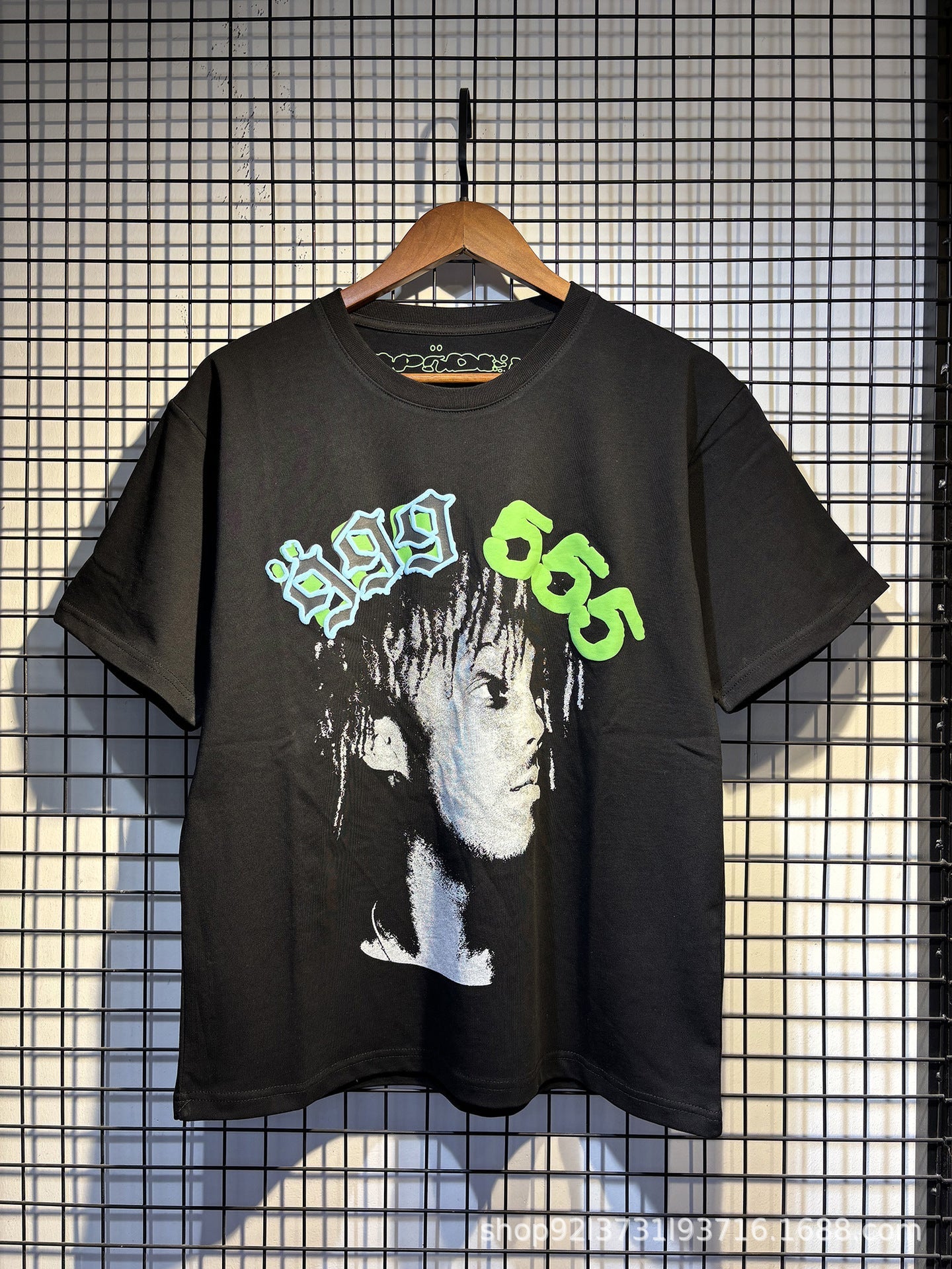 Sp5der Spider Web Bubble Letter Graphic Tee