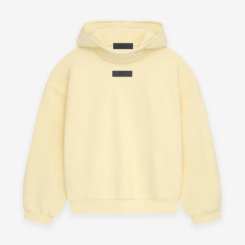 FOG Essentials Graphic Print Fleece Pullover Hoodie – 2024SS Unisex Couples