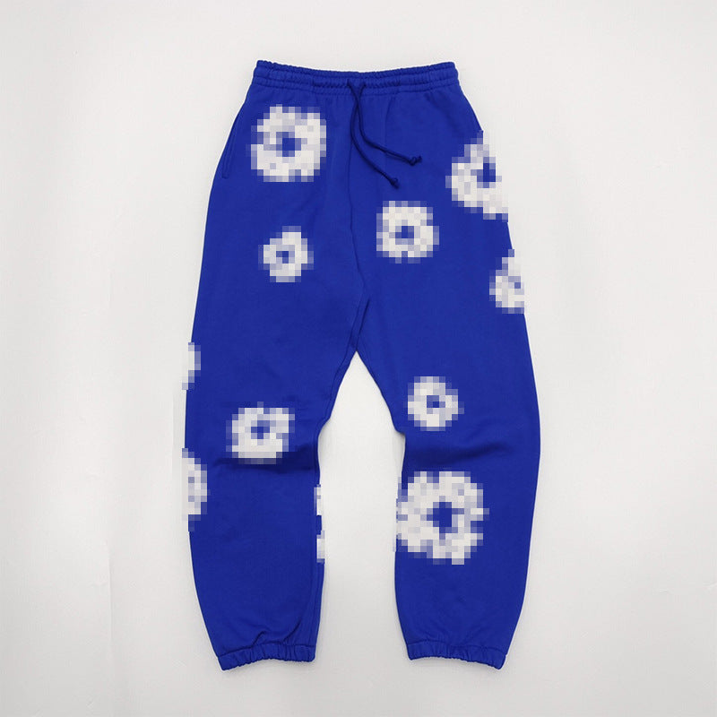 3D Puff Print Pullover Hoodie & Sweatpants – Relaxed Unisex American Streetwear