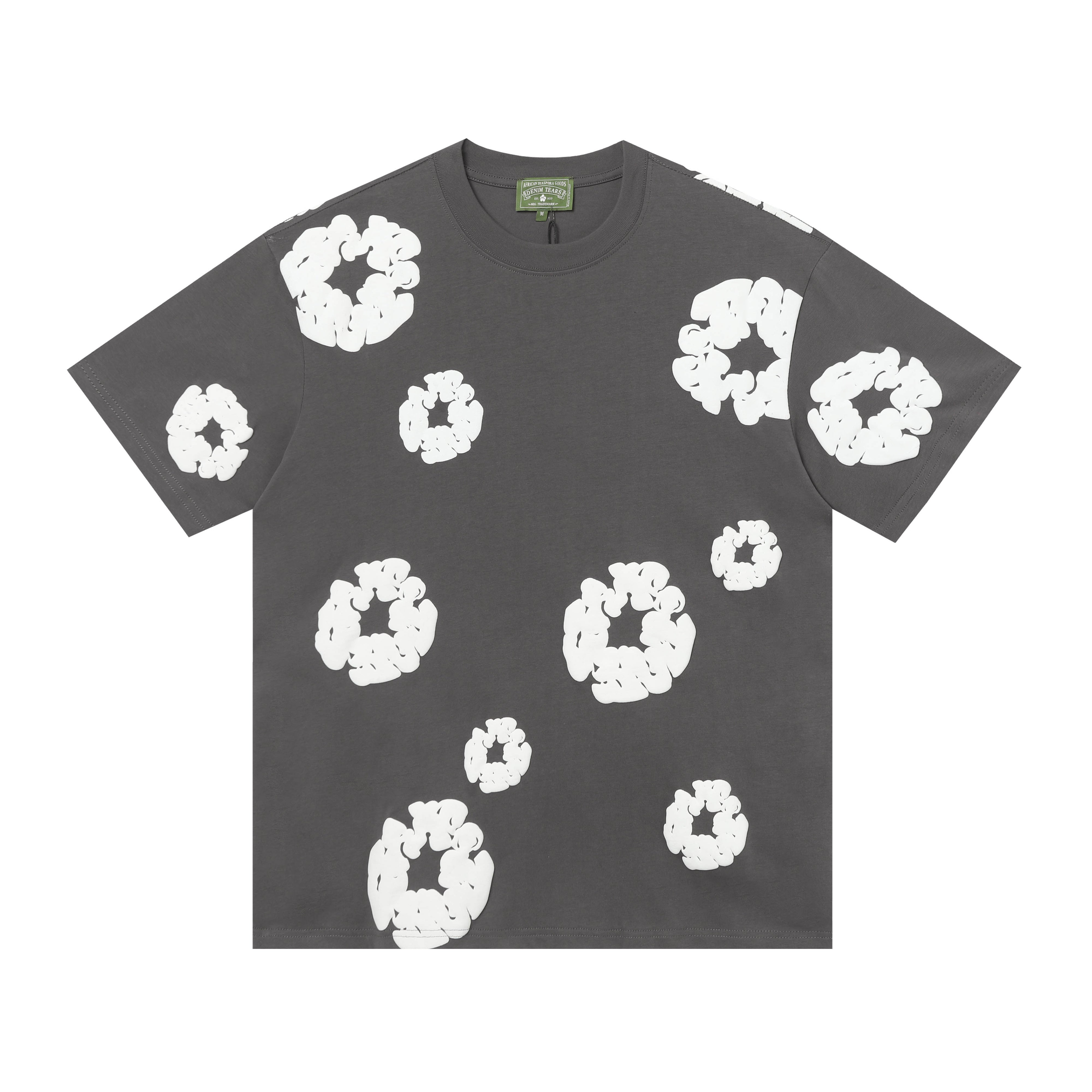 Denim Tears T Shirts Premium-quality puff print casual streetwear style