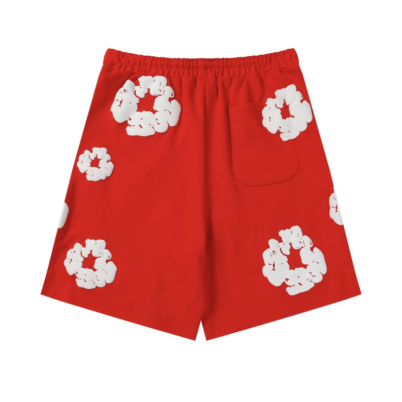 Denim Tears Shorts Premium-quality puff print casual streetwear style