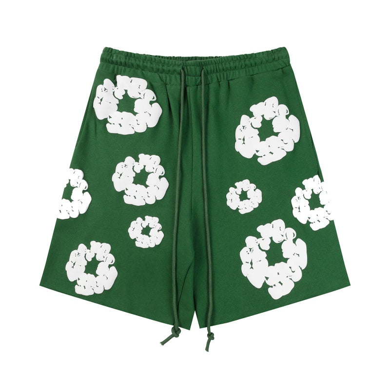 Denim Tears Shorts Premium-quality puff print casual streetwear style