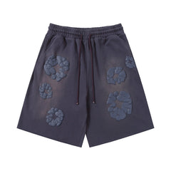Denim Tears Shorts Premium-quality puff print casual streetwear style Gradient color