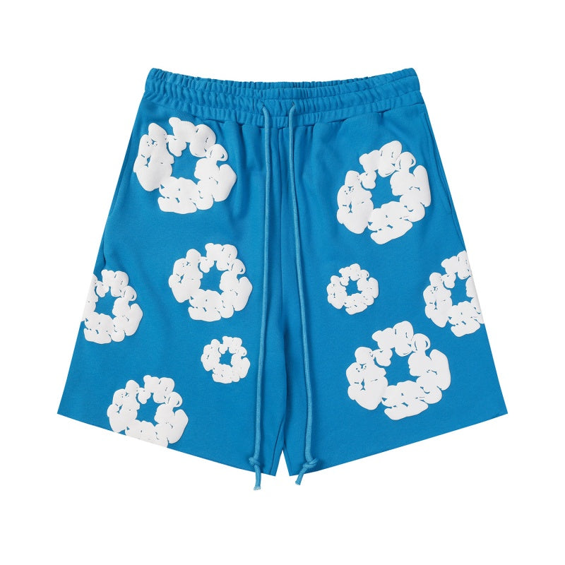 Denim Tears Shorts Premium-quality puff print casual streetwear style