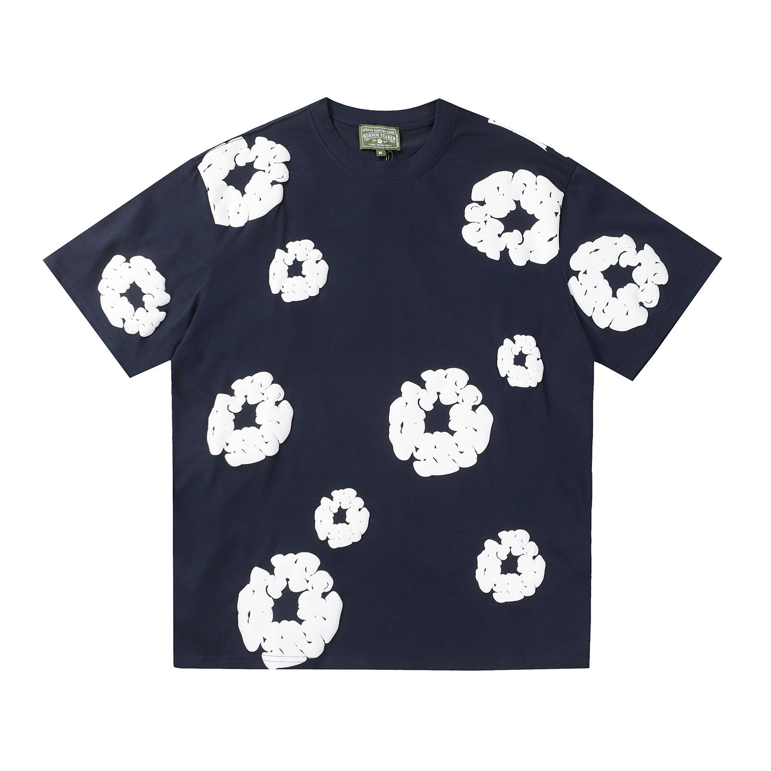 Denim Tears T Shirts Premium-quality puff print casual streetwear style