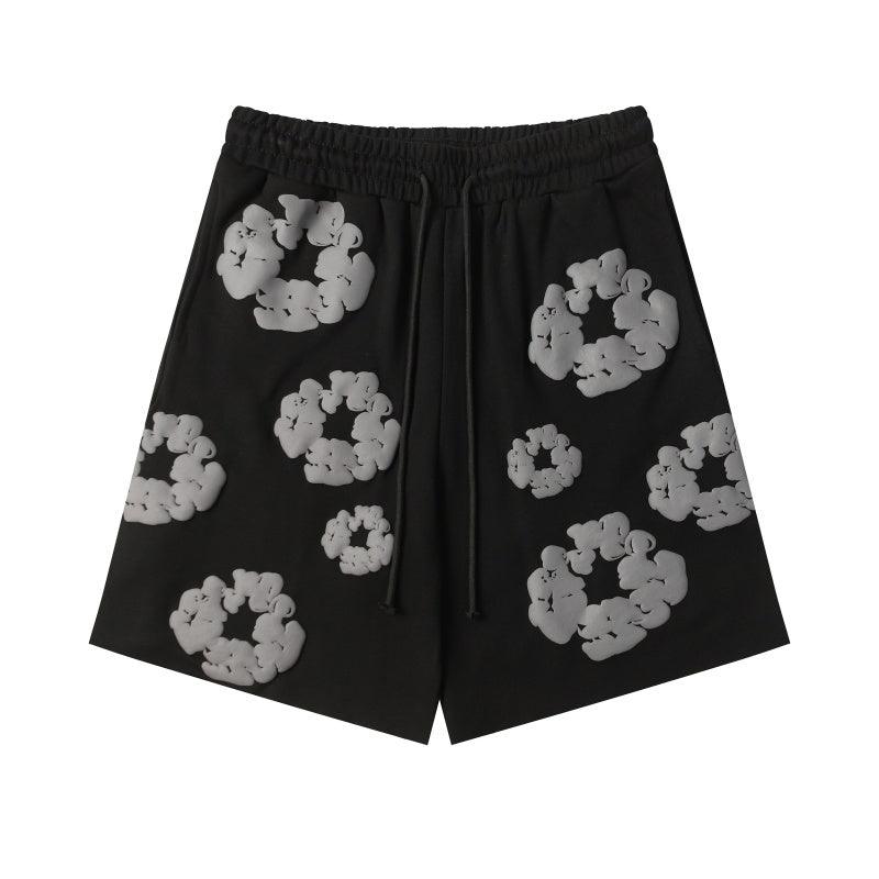 Denim Tears Shorts Premium-quality puff print casual streetwear style