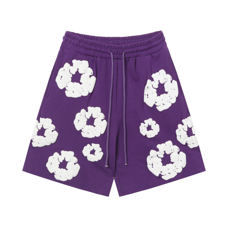 Denim Tears Shorts Premium-quality puff print casual streetwear style
