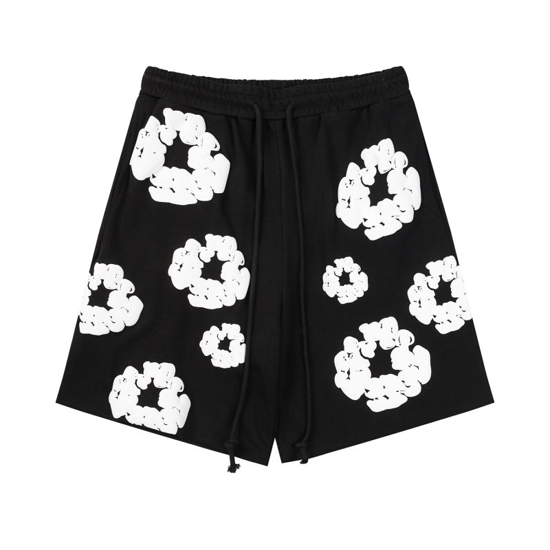 Denim Tears Shorts Premium-quality puff print casual streetwear style