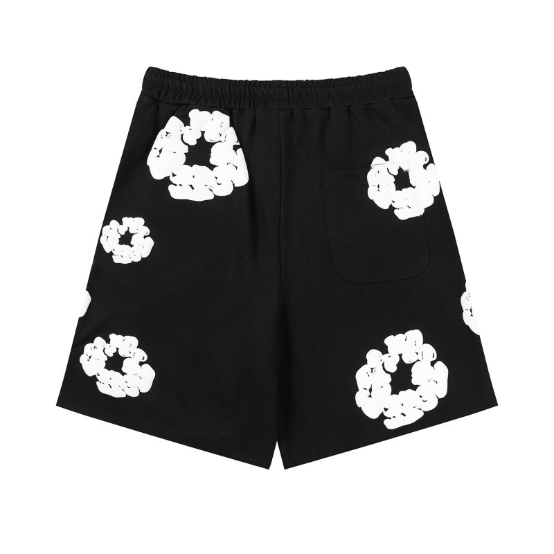 Denim Tears Shorts Premium-quality puff print casual streetwear style