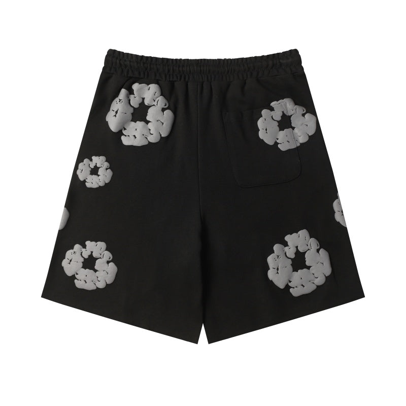 Denim Tears Shorts Premium-quality puff print casual streetwear style