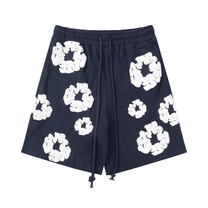 Denim Tears Shorts Premium-quality puff print casual streetwear style