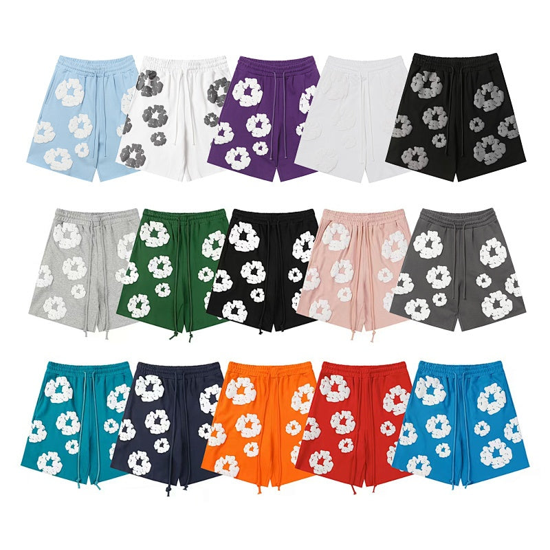 Denim Tears Shorts Premium-quality puff print casual streetwear style
