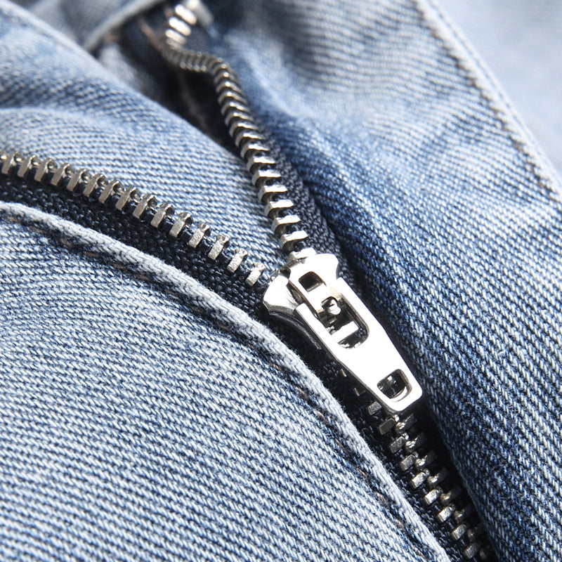 Mens Fashion Jeans Destroy embroidery thread balls 5720#