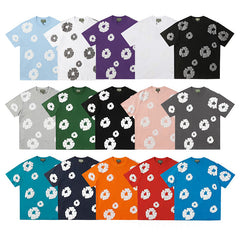 Denim Tears T Shirts Premium-quality puff print casual streetwear style