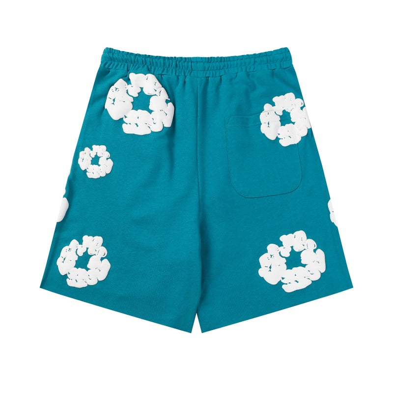 Denim Tears Shorts Premium-quality puff print casual streetwear style